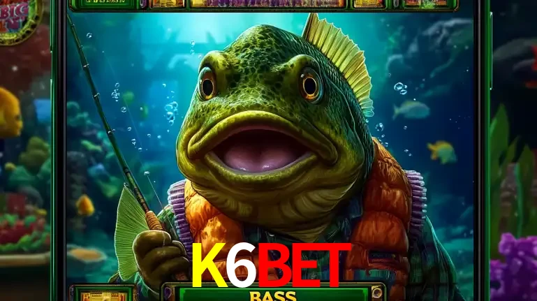 Personagem de peixe pescador do popular jogo de slot com tema de pescaria, uma das emocionantes opções de caça-níqueis para jogar e ganhar no cassino K6BET.